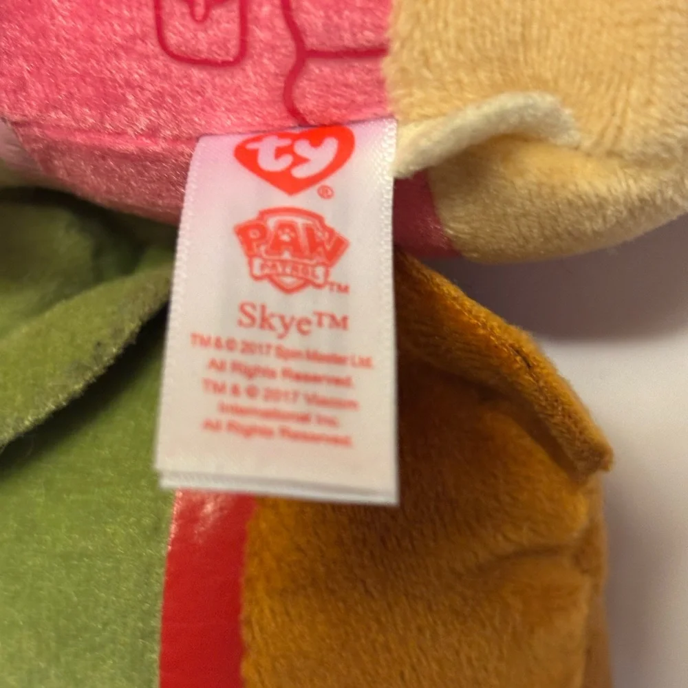 Paw Patrol Teeny Ty Plush Chase Tracker Skye & Rocky